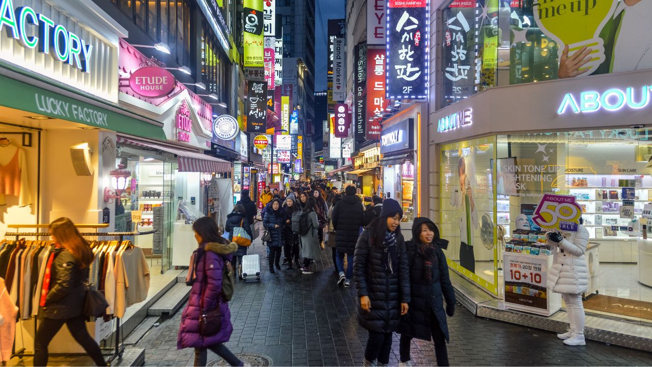 韓国の街並み