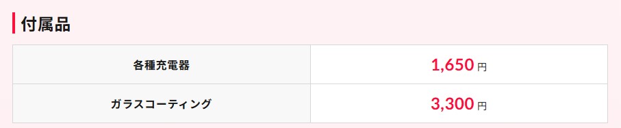 誰でもスマホ 付属品
